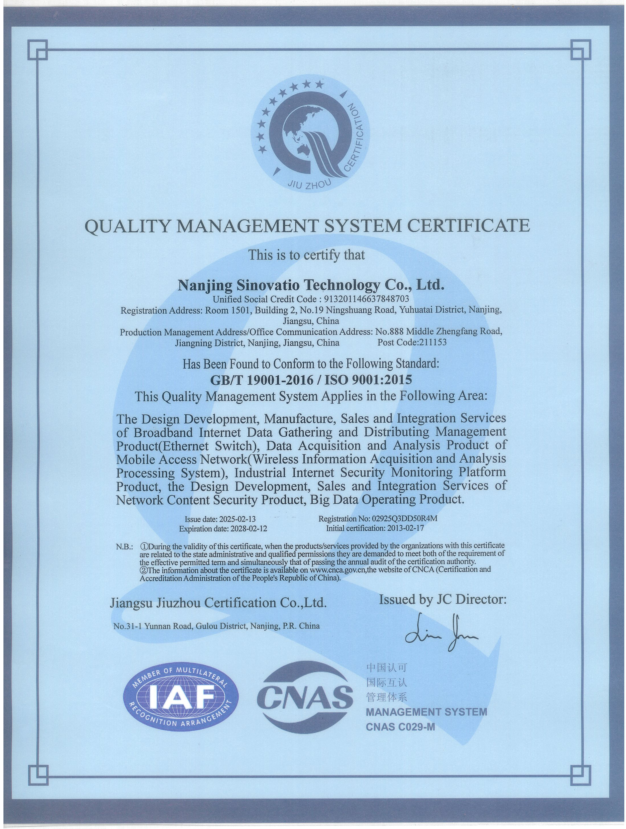 ISO 9001 Quality Management